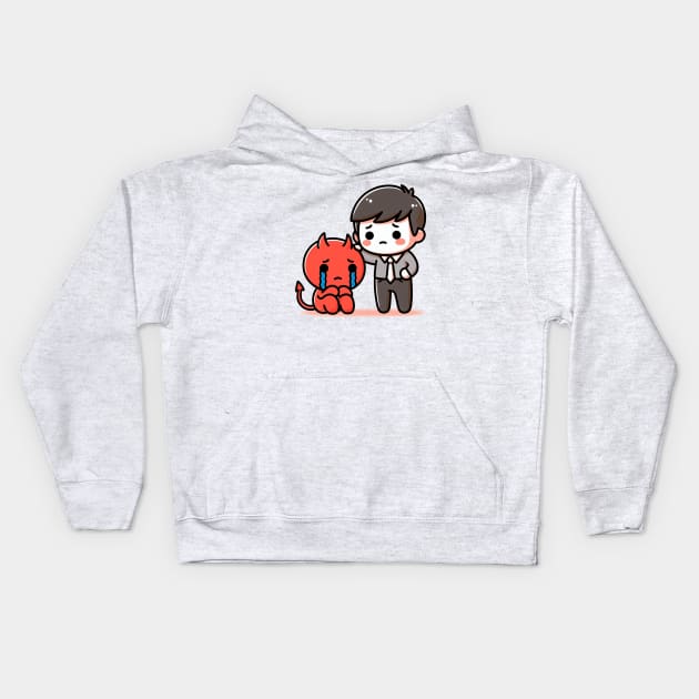 Sympathy for the devil Kids Hoodie by Dannysdesigns80 